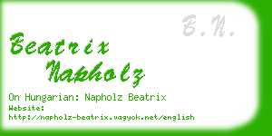 beatrix napholz business card